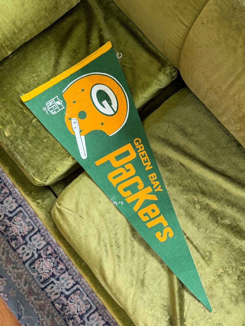 Vintage 1967 Packers Pennant